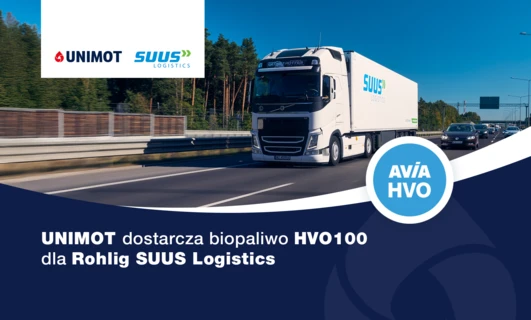 UNIMOT supplies HVO100 biofuel to Rohlig SUUS Logistics for road transport